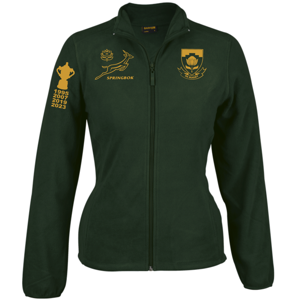Springbok Rugby Supporter LADIES HYBRID Fleece Jacket3