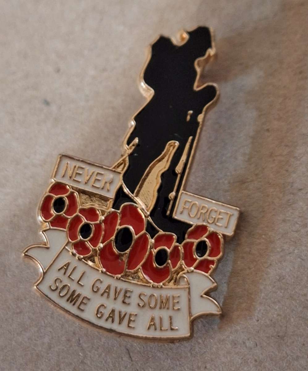 Poppy pin badge