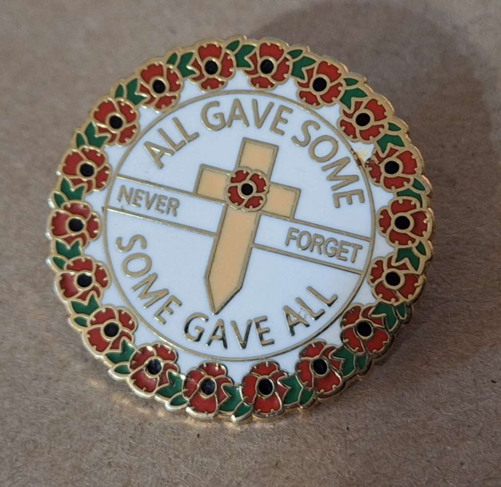 Poppy pin badge