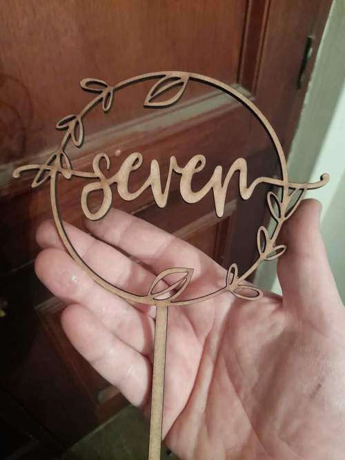 Wedding table numbers stand per stand