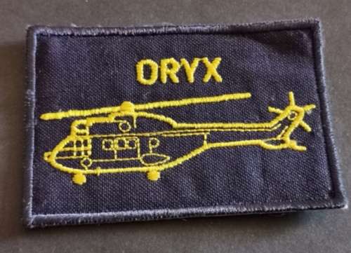 SAAF Oryx Helicopter Pilot patch