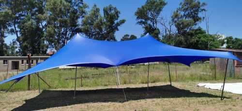 100% - Waterproof - Stretch Tents - Polyester - No Poles- 5m x 5m