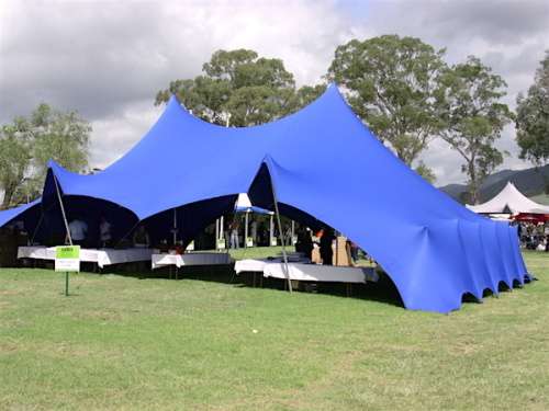 100% - Waterproof - Stretch Tents - Polyester - No Poles- 5m x 5m