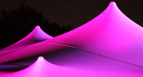 100% - Waterproof - Stretch Tents - Polyester - No Poles- 5m x 5m