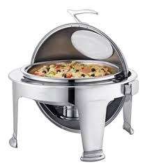CHAFING DISH - ROUND WITH GLASS - 9L