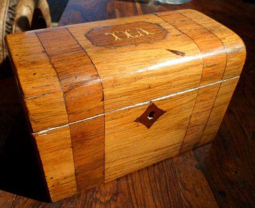 Antique Hand Made Wooden Jewellery Box- great piece