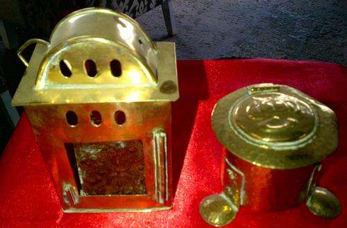 2 Copper Ornaments