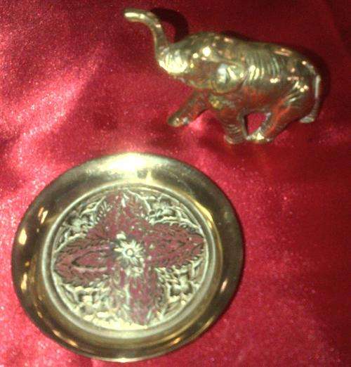 Copper Elephant and small plate