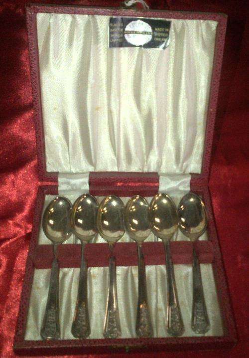 Set of 6 Silverpride Plate EPNS Teaspoons