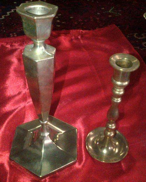 2 Copper Candle Holders