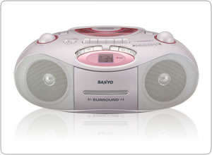 SANYO MCD-ZX540F CD PORTABLE CASETTE RECORDER ***USED AS DISPLAY***