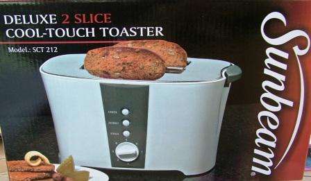 SUNBEAM DELUXE COOL TOUCH  2 SLICE TOASTER **USED AS DISPLAY
