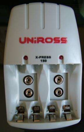 UNICROSS battery Charger AA + AAA +9V combined***used as display
