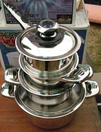 Cookware: 8 PIECETissoli Italian Design Stainless Steel SET