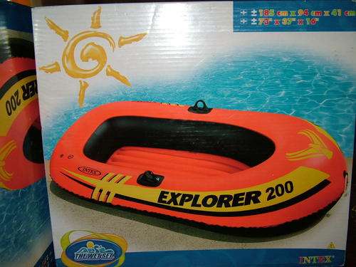 EXPLORER 200 INFLATEABLE RUBBER BOAT : new in box
