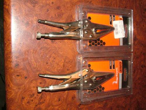 GRIP 165MM LONG NOSE LOCKING PLIER : CHROME MOLY STEEL : brand new