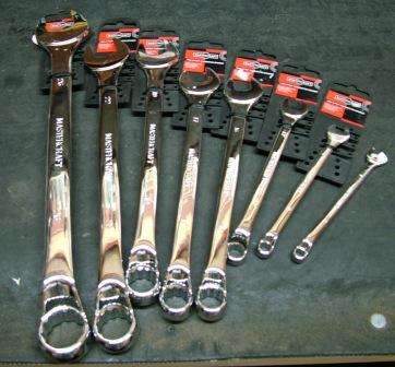 MASTERCRAFT OFFSET COMBINATION SPANNER SET : CHROME VANADIUM