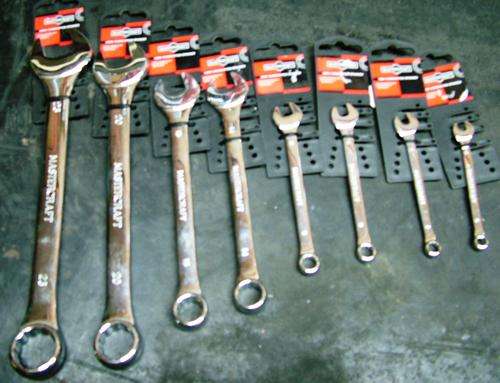 MASTERCRAFT COMBINATION SPANNER SET : CHROME VANADIUM