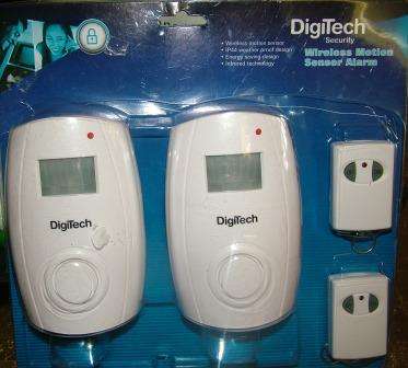 DIGITECH WIRELESS MOTION SENSOR ALARM KIT ( 2X UNITS)