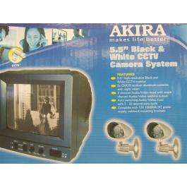AKIRA 5.5" BLACK & WHITE CCTV CAMERA SYSTEM : used as display