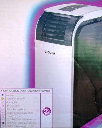 10000 BTU PORTABLE AIRCONDITIONER WITH REMOTE : NEW IN BOX