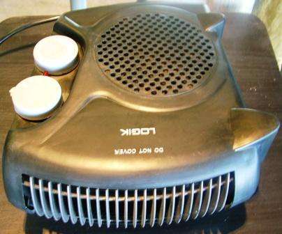 LOGIK  Fan Heaters Black 2000w