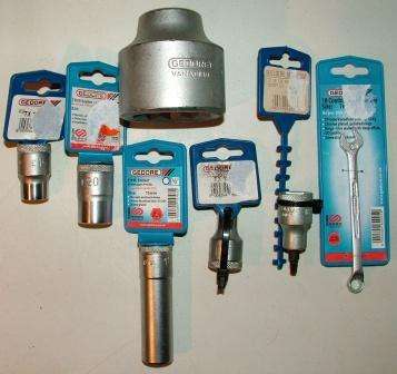 7 PIECE GEDORE CHROME VANADIUM STEEL MIXED SOCKET SET AND COMBINATION SPANNER