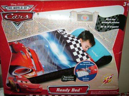 CARS INFLATABLE SLEEPING BAG **used as display**