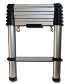 2M TELESCOPIC/ RETRACTABLE LADDER : ALUMINIUM : PACK IT IN AND GO
