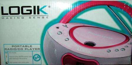 Logik portable Radio/ CD Boombox RSH009215*NO ORIGINAL BOX*