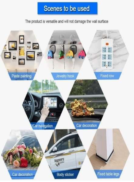 Transparent Nano-tape Washable Reusable Double-Sided Tape Adhesive Nano Traceless (10m)