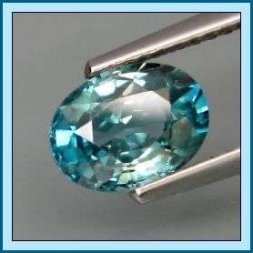 Natural Blue Zircon Oval 1.98ct PRICE REDUCED SITE WHIDE
