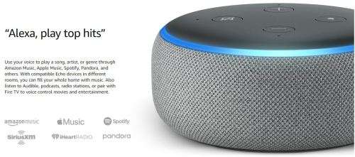 ECHO DOT (3RD GEN) - SMART SPEAKER WITH ALEXA - CHARCOAL