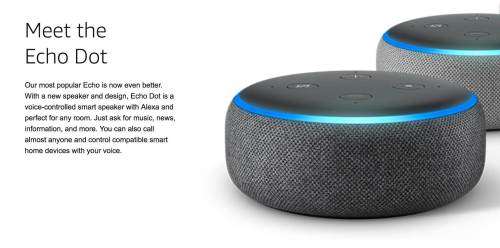 ECHO DOT (3RD GEN) - SMART SPEAKER WITH ALEXA - CHARCOAL
