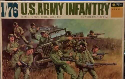 Fujimi Model, US Army Infantry - 1/76 Scale