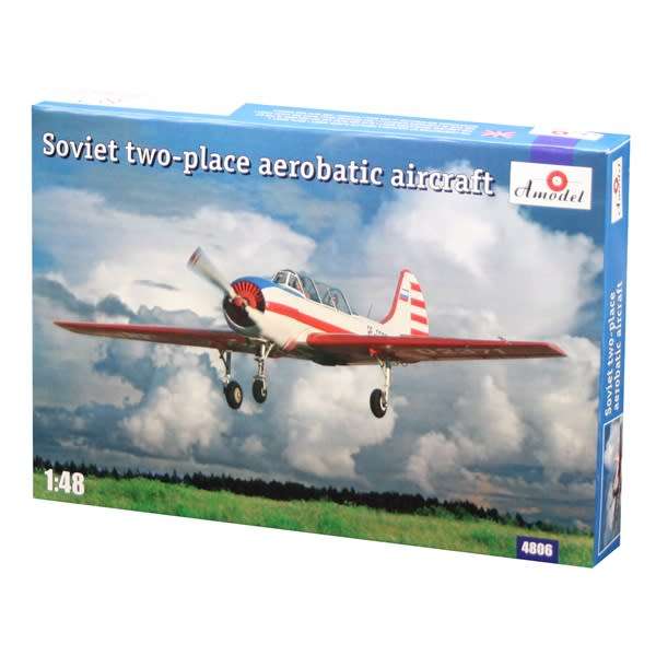 AModel, YAK-52 Soviet two-seat Aerobatic Aircraft AM4806