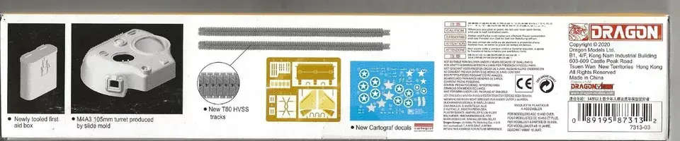 Dragon Models, M4A3 105mm Hvss Armor Series