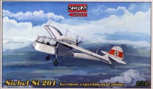 Kora Models, Siebel Si 201 German Experimental Plane 1/72 Scale