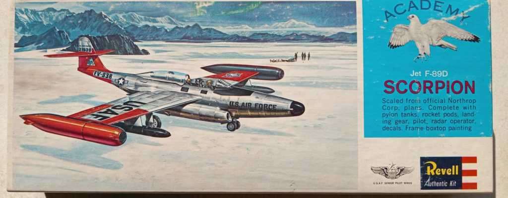 Revell Scorpion Northop F-89D Fighter Jet, Authentic Model Kit.