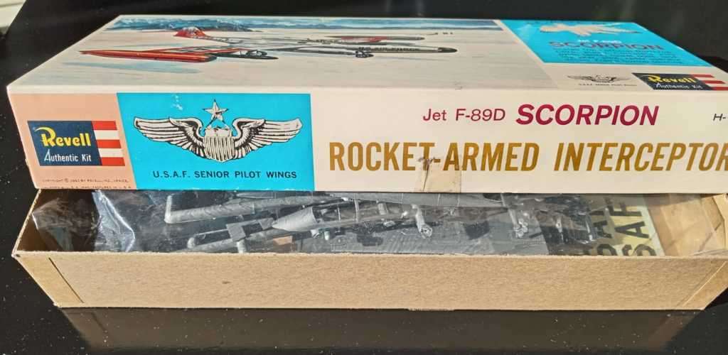 Revell Scorpion Northop F-89D Fighter Jet, Authentic Model Kit.
