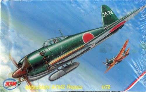 MPM Models, MITSUBISHI A7M2 REPPU AIRPLANE JAPAN, 1/72 Scale
