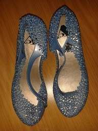 STUNNING size 5 BLUE soft gel shoes - Awesome Brand new