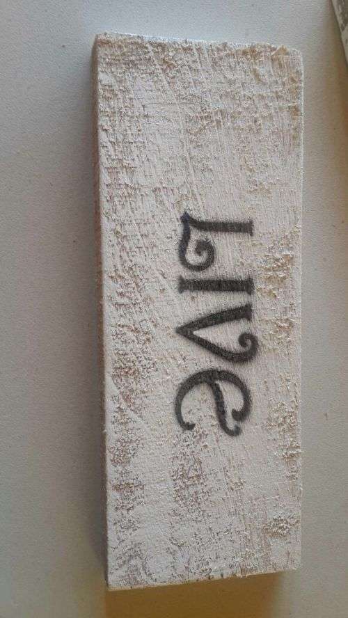 Stunning word boards...decor!! As per pic