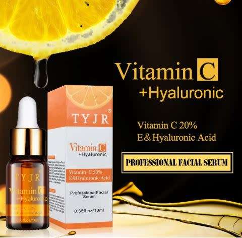 Serum Vitamin C, Splash Freckle Remove Dark Blots Disappear Ageless Care Cleansing Facial Skin