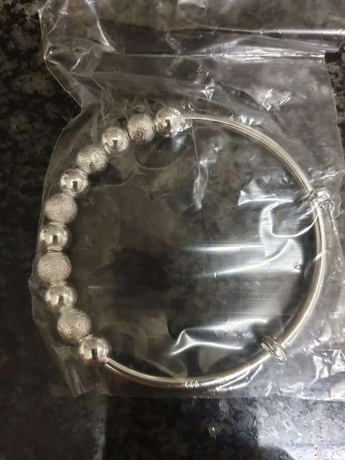 Silver Bangle - Adjustable - Stunning Gift