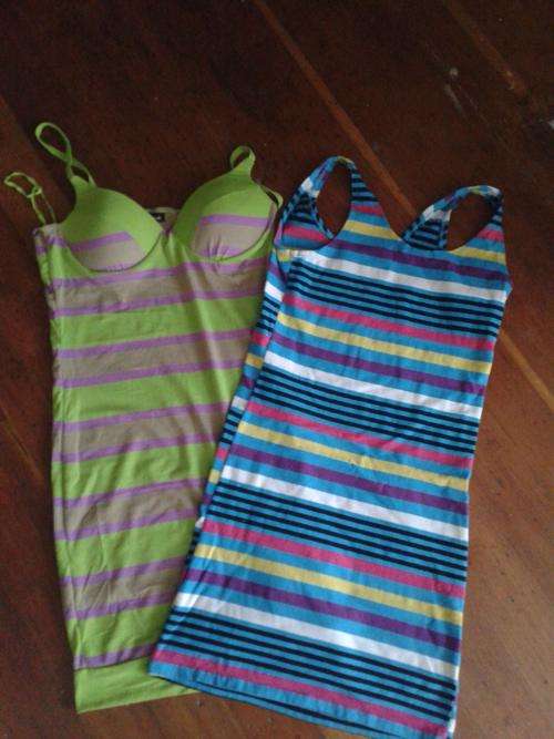 2 Casual dresses - Green brand new - Medium size