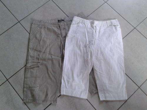Size 36 White and Biscuit shorts