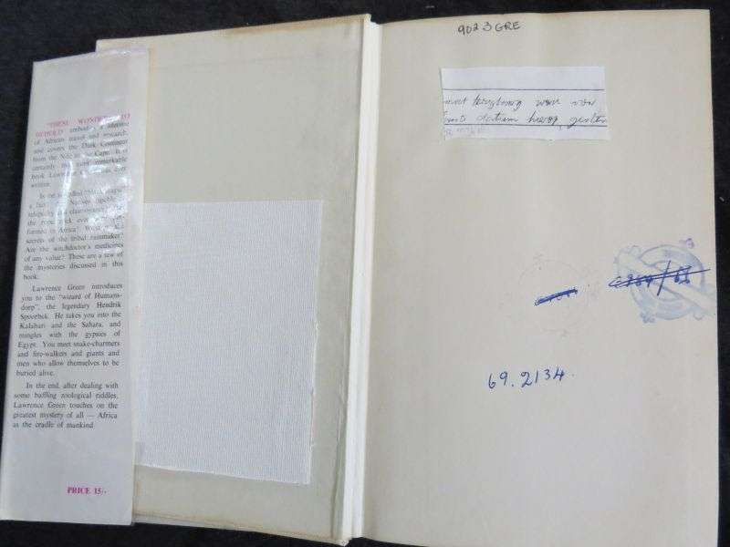 These Wonders to Behold by Lawrence Green (1st Ed. 1959, ex-lib.)