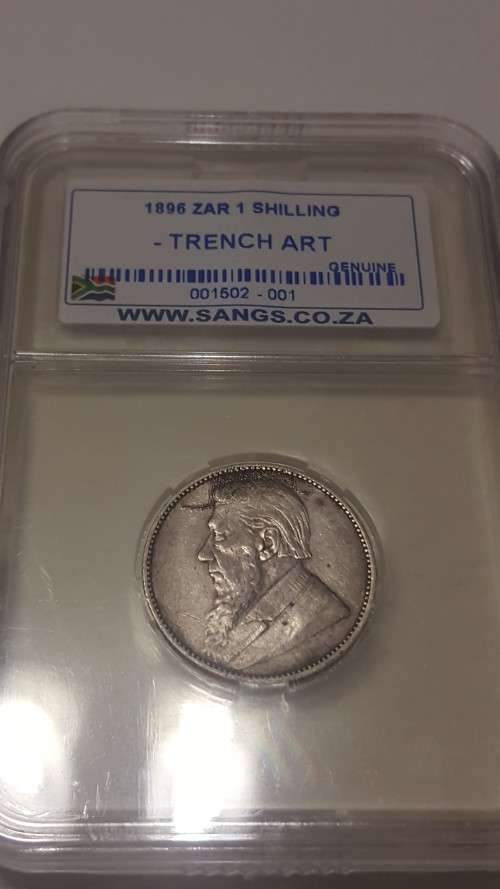1896 1 SHILLING (TRENCH ART)