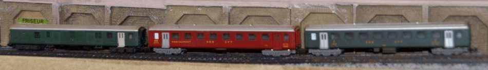 Swiss passenger coaches (set of 3)